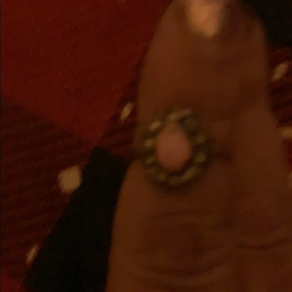 Vintage Antique Opal Citrine gold setting. Sz 7